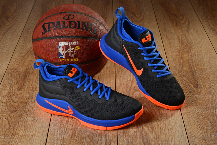 Nike LeBron Witness 2 Flyknit Black Blue Orange Shoes